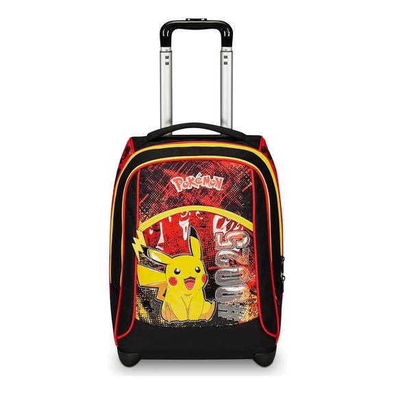 POKEMON PIKACHU Sac à dos avec chariot flamme / écarlate - Sacs à dos à roulettes