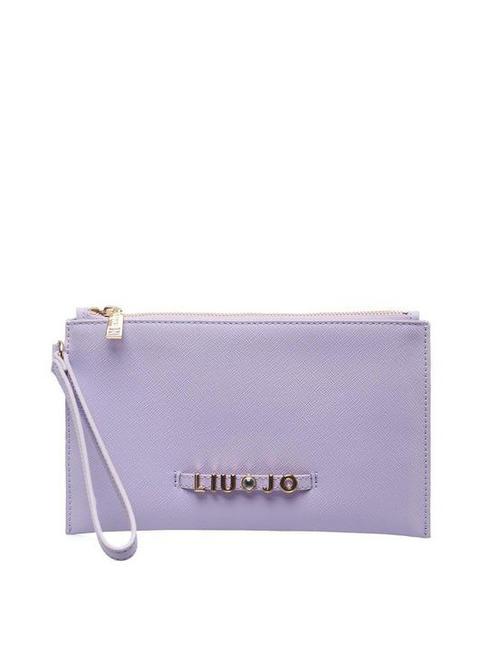 LIUJO SAFFIANO Pochette moyenne avec manchette glycine - Sacs pour Femme