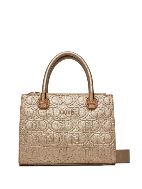 LIUJO EMBOSSED LOGO Sac à main, avec bandoulière or - Sacs pour Femme