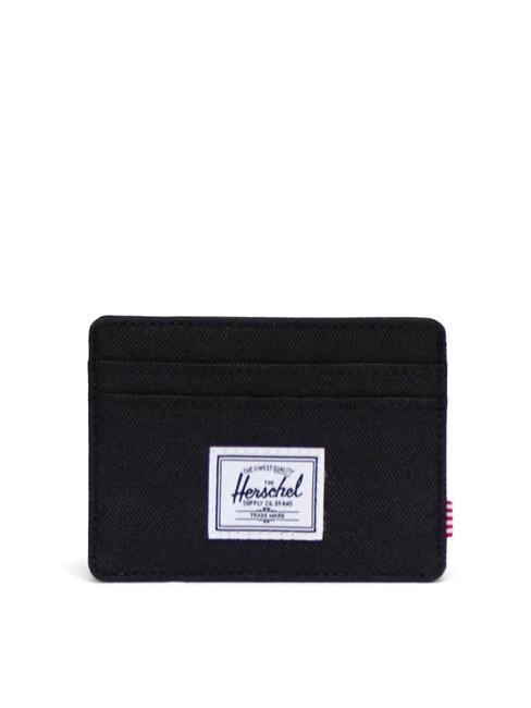 HERSCHEL CHARLIE  Porte-carte plat NOIR - Portefeuilles Femme