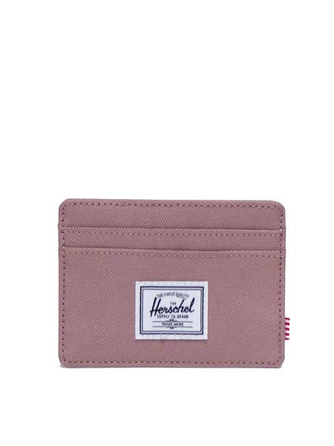 HERSCHEL CHARLIE  Porte-carte plat CENDRE ROSE - Portefeuilles Femme