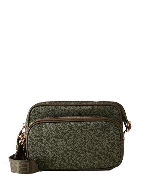 BORBONESE CAMERA CASE SMALL ECO LINE  Sac d'épaule vert militaire - Sacs pour Femme