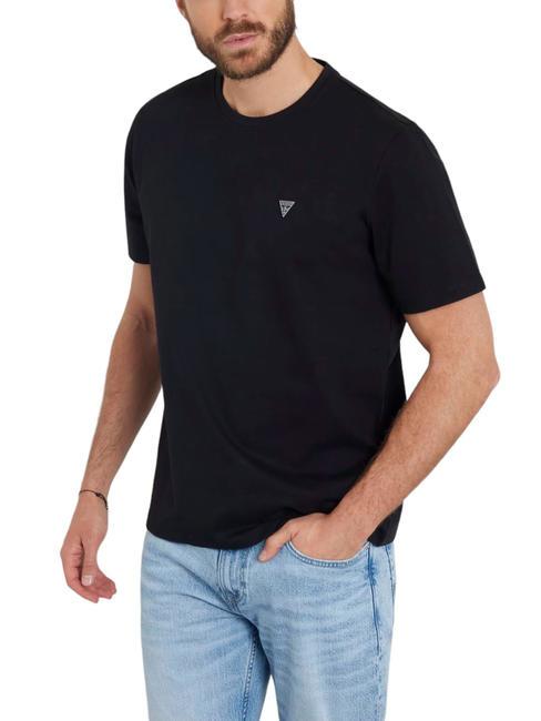 GUESS PATCH T-shirt en cotton jetbla - T-shirt