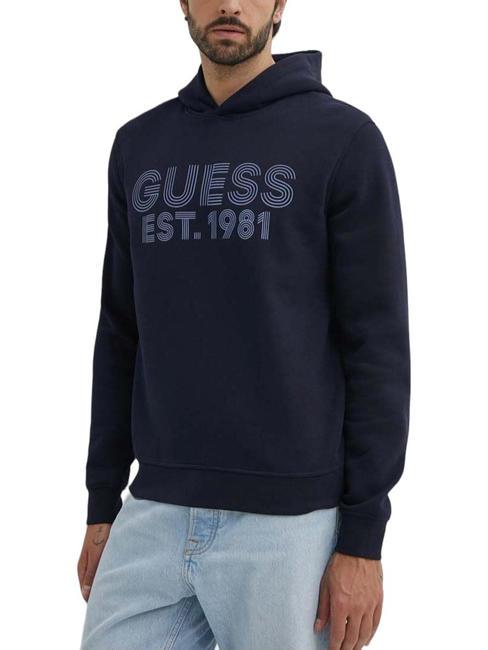 GUESS BEAU Sweatshirt à capuche smartblue - Pulls molletonnés