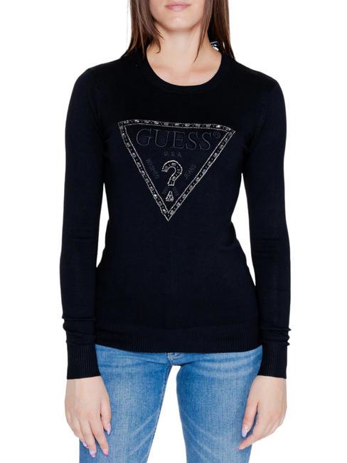 GUESS RYLIE TRIANGLE Pull avec logo jetbla - Chandails pour femmes