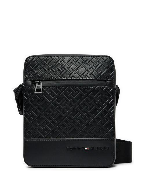 TOMMY HILFIGER MONOGRAM  Bourse le noir - Sacs en Bandoulières pour Homme