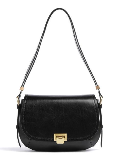 THE BRIDGE FEDERICA  Sac bandoulière, en cuir black Gold - Sacs pour Femme