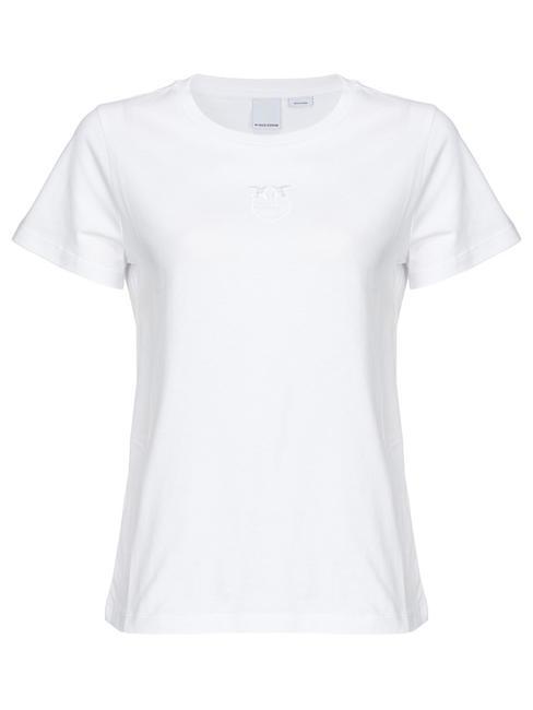 PINKO BUSSOLOTTO T-shirt en cotton blanc brillant - T-shirt