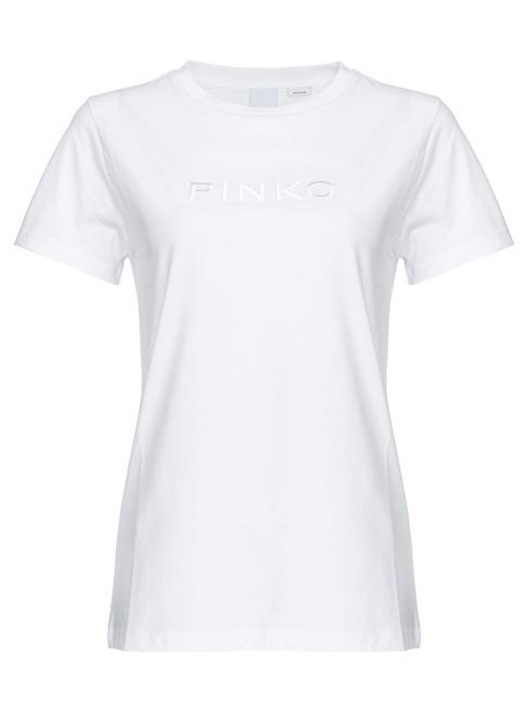 PINKO START T-shirt en cotton blanc brillant - T-shirt