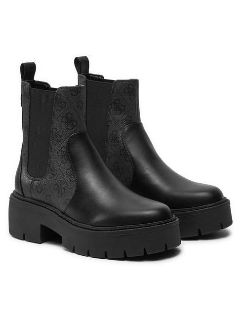 GUESS SHUZE Bottines chelsea à enfiler charbon noir - Chaussures Femme