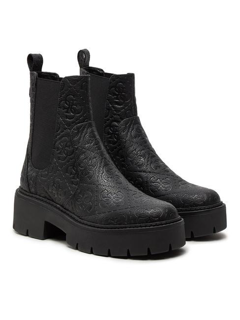 GUESS SHUZE Bottines chelsea à enfiler NOIR - Chaussures Femme