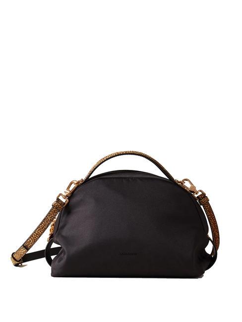 BORBONESE SEXY NYLON  Sac à main, avec bandoulière op noir / naturel - Sacs pour Femme