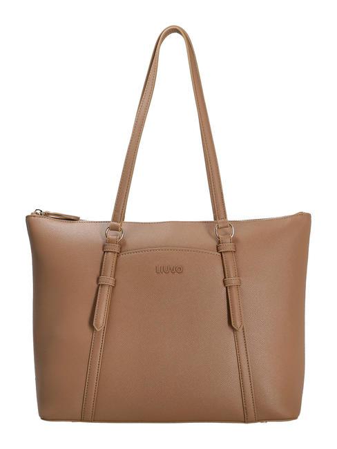 LIUJO NEVET Grand sac cabas porté épaule amande - Sacs pour Femme