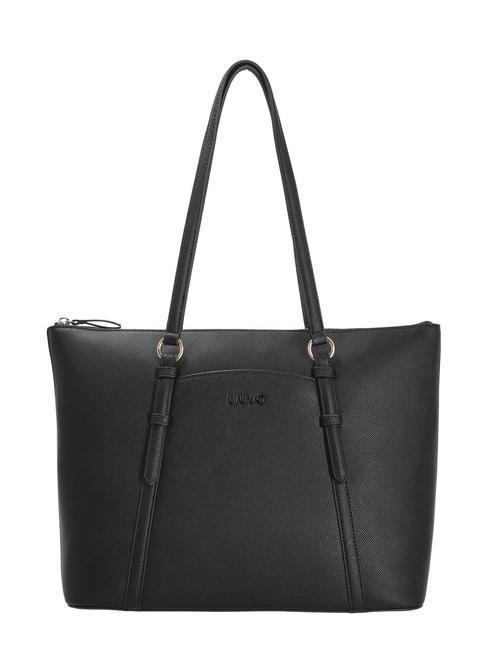 LIUJO NEVET Grand sac cabas porté épaule NOIR - Sacs pour Femme