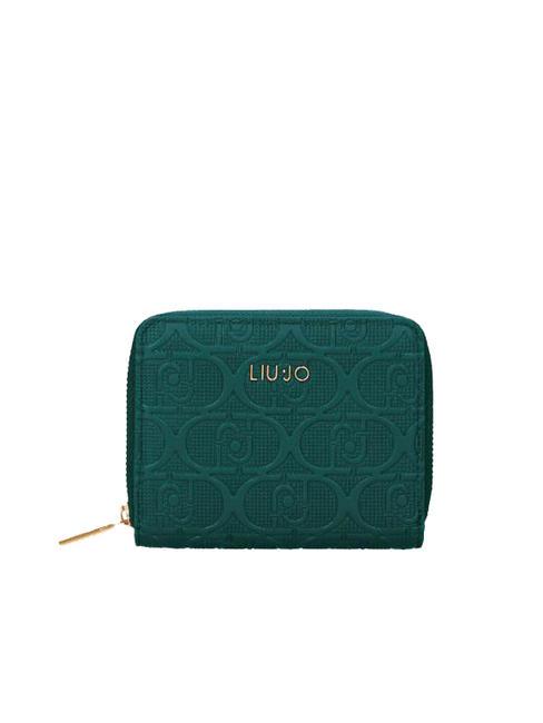 LIUJO MANHATTAN Portefeuille moyen zippé autour émeraude profonde - Portefeuilles Femme