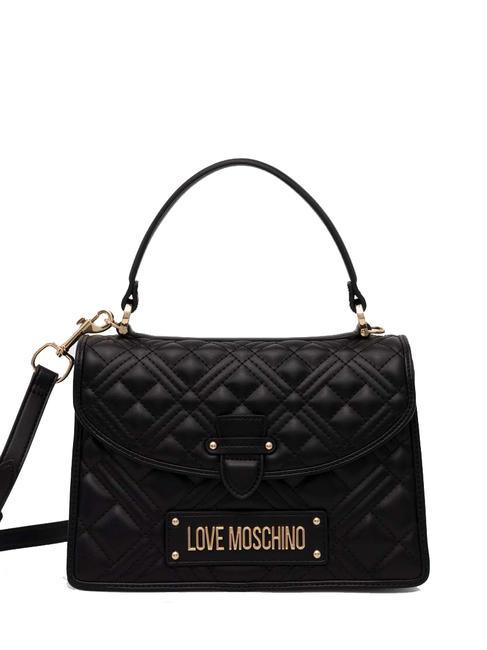 LOVE MOSCHINO QUILTED Sac porte-documents avec bandoulière Noir - Sacs pour Femme