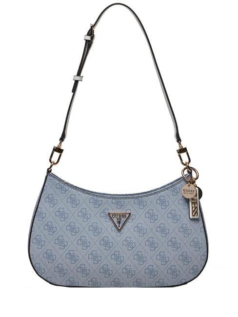 GUESS NOELLE Sac d'épaule logo bleu clair - Sacs pour Femme