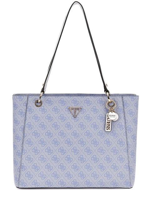 GUESS NOELLE Sac de courses logo bleu clair - Sacs pour Femme