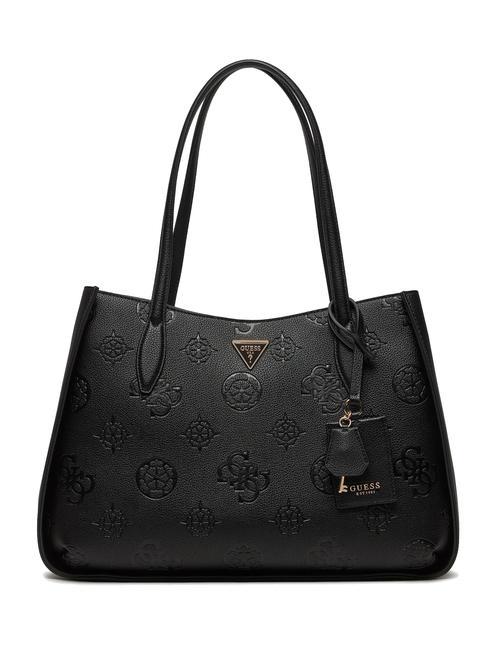 GUESS KEANDRA Sac d'épaule logo noir - Sacs pour Femme