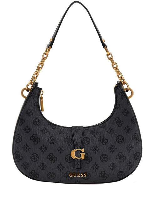 GUESS KUBA Sac d'épaule logo de charbon de bois - Sacs pour Femme