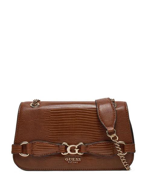 GUESS ARLENA Sac porté épaule/croisé COGNAC - Sacs pour Femme