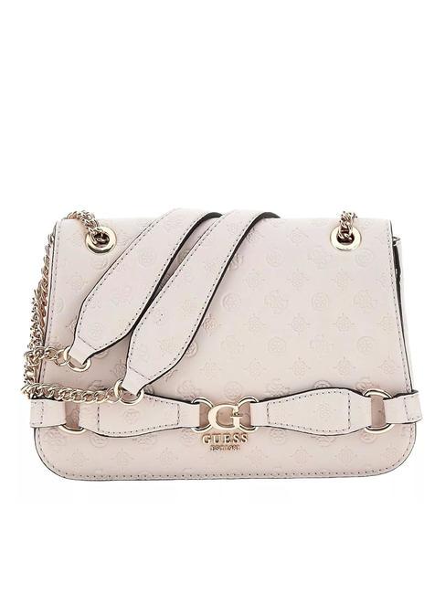 GUESS ARLENA Convertible Sac porté épaule/croisé logo taupe - Sacs pour Femme