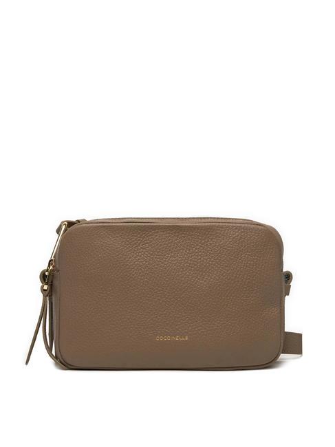 COCCINELLE MALORY  Mini sac pour appareil photo sur l'épaule taupe chaud - Sacs pour Femme