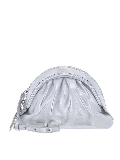 COCCINELLE CHEEK SMOOTH  Sac bandoulière, en cuir ARGENT - Sacs pour Femme