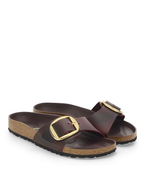 BIRKENSTOCK MADRID BIG BUCKLE Babouche en cuir zinfandel - Chaussures Femme