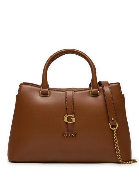 GUESS KUBA Sac à main, avec bandoulière COGNAC - Sacs pour Femme