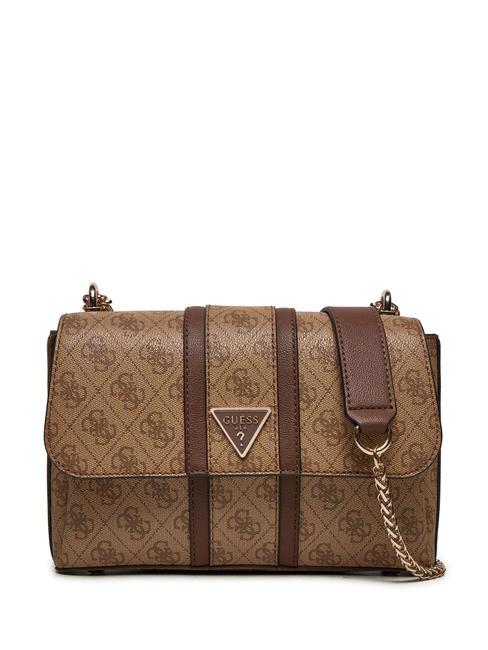 GUESS NOREEN Convertible Sac bandoulière/épaule logo latte / marron - Sacs pour Femme