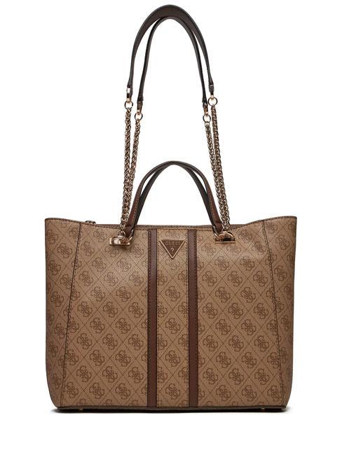 GUESS NOREEN  Acheteur main/épaule logo latte / marron - Sacs pour Femme