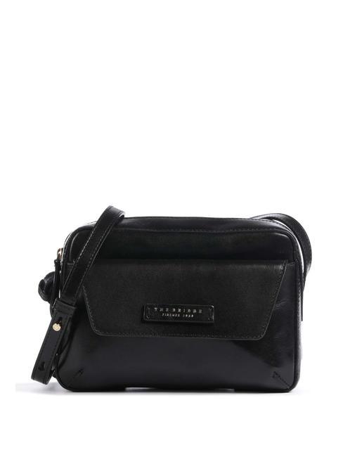 THE BRIDGE DIANA Sac photo en cuir black Gold - Sacs pour Femme