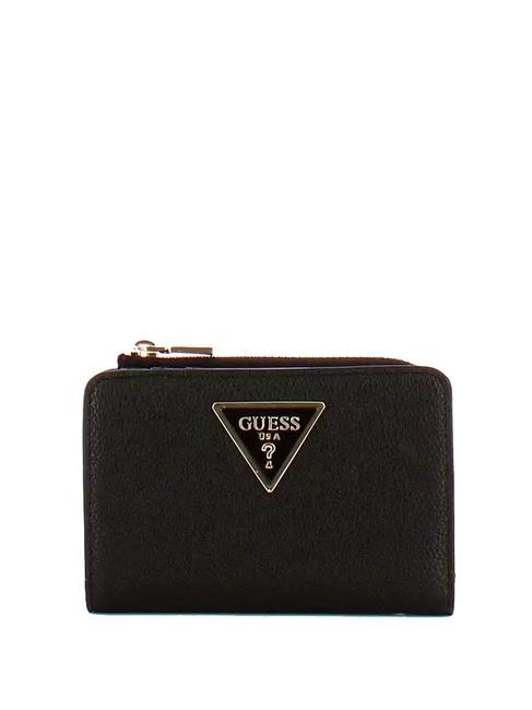 GUESS LAUREL  Petit portefeuille NOIR - Portefeuilles Femme