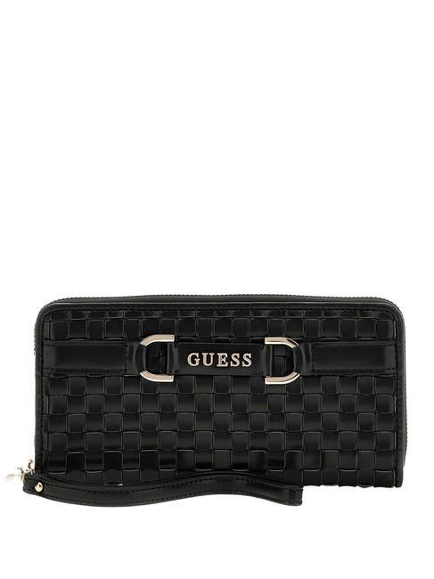 GUESS MAJKA Portefeuille zippé NOIR - Portefeuilles Femme