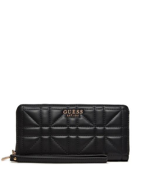 GUESS ASSIA  Portefeuille zippé NOIR - Portefeuilles Femme