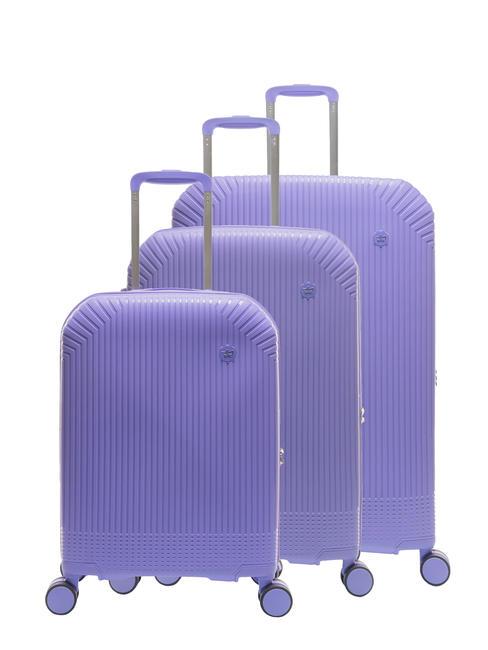 LESAC LIGHT POP Ensemble chariot : cabine + moyen et grand extensible violet clair - Ensemble Valises