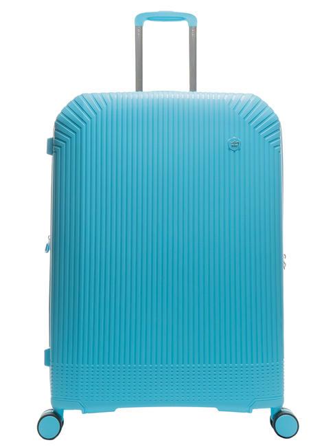 LESAC LIGHT POP Grand chariot extensible bleu d'eau - Valises Rigides