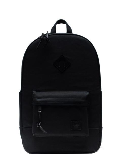 HERSCHEL HERITAGE Sac à dos en toile NOIR - Sacs à dos pour l'École & les Loisirs