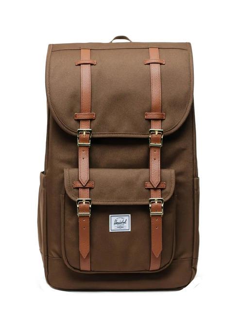 HERSCHEL LITTLE AMERICA  Sac à dos de taille standard terre sombre - Sacs à dos pour l'École & les Loisirs