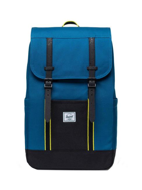 HERSCHEL RETREAT Sac à dos bleu légion/noir/onagre - Sacs à dos pour l'École & les Loisirs