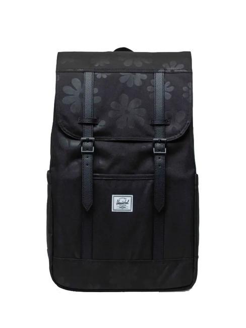 HERSCHEL RETREAT Sac à dos soleil floral noir - Sacs à dos pour l'École & les Loisirs