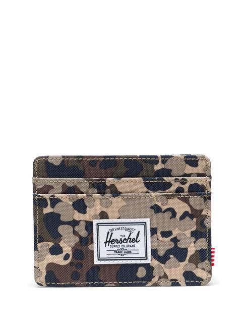 HERSCHEL CHARLIE  Porte-carte plat camouflage de terrain - Portefeuilles Femme