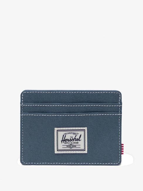 HERSCHEL CHARLIE  Porte-carte plat mirage bleu/point blanc - Portefeuilles Femme