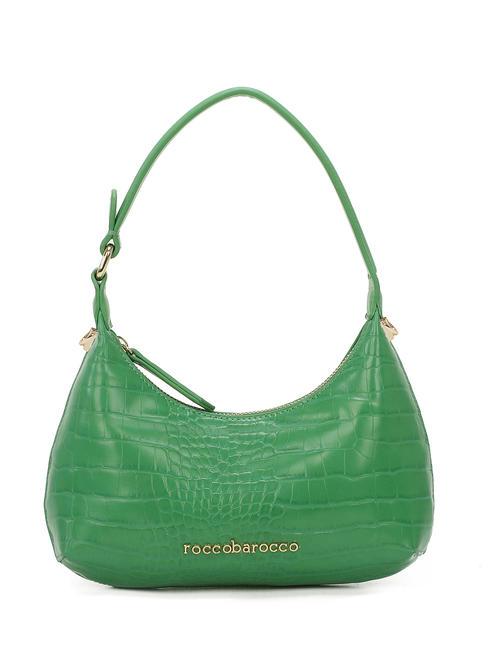 ROCCOBAROCCO DILETTA Sac porté épaule imprimé croco vert - Sacs pour Femme