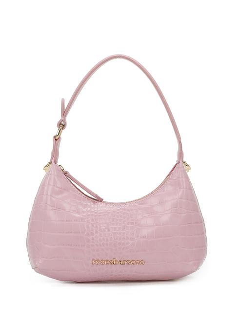 ROCCOBAROCCO DILETTA Sac porté épaule imprimé croco rose - Sacs pour Femme