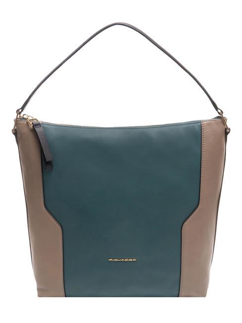 PIQUADRO W99 Sac d'épaule sarcelle - Sacs pour Femme