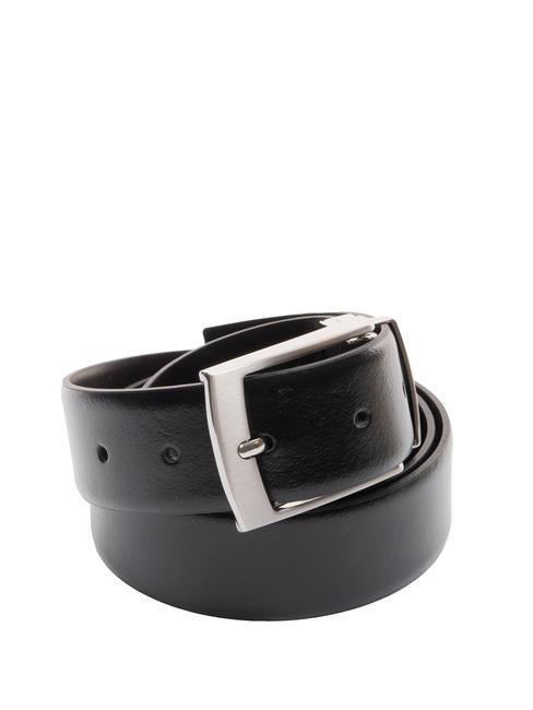 JOHN RICHMOND DOUBLEFACE Ceinture réversible en cuir noir foncé - Ceintures