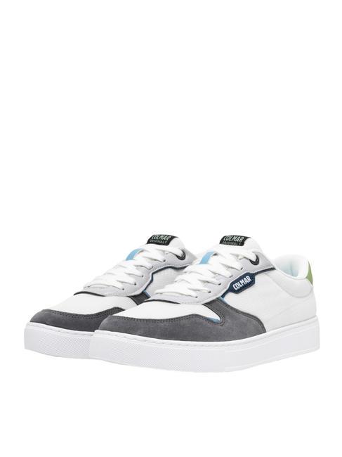 COLMAR TOKYO SHOOT Baskets blanc-foncé gris-vert - Chaussures Homme