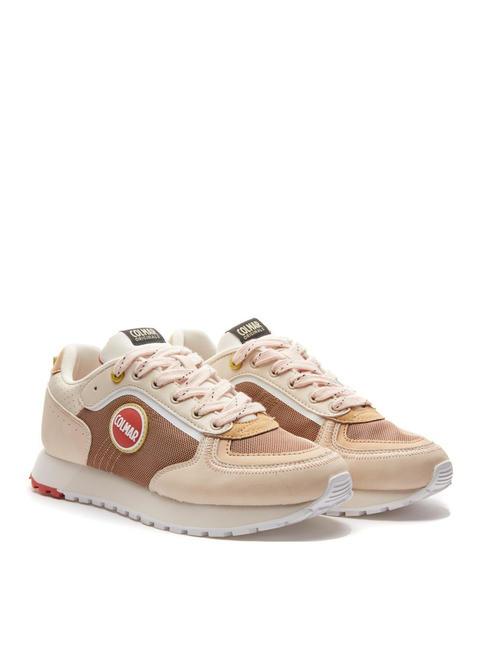 COLMAR TRAVIS TOASTY Baskets beige-corail-rose clair - Chaussures Femme